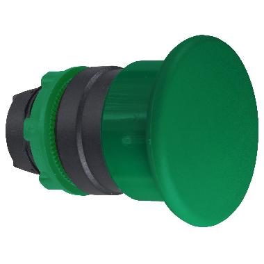 Testa pulsante D.22 - ad impulso - verde - fungo D.40 mm - SCHNEIDER ELECTRIC ZB5AC3 product photo Photo 01 3XL