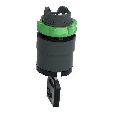 Testa selettore chiave  D.22 - 3 posizioni - Ronis 455 - estrazione chiave tutte posizioni - SCHNEIDER ELECTRIC ZB5AG0 product photo Photo 07 3XL