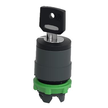 Testa selettore a chiave D.22 - 2 posizioni - Ronis 421E - estrazione chiave SX - SCHNEIDER ELECTRIC ZB5AG212 product photo Photo 05 3XL