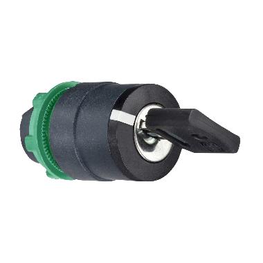 Testa selettore a chiave D.22 - 2 posizioni - Dom 8D1 - estrazione chiave SX - SCHNEIDER ELECTRIC ZB5AG2D product photo Photo 01 3XL