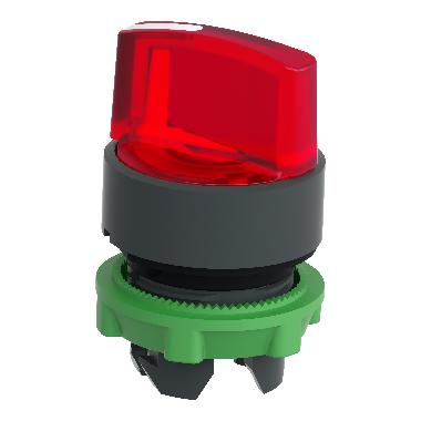 Testa selettore luminoso - 2 posizione D.22 - rosso- per LED universale - SCHNEIDER ELECTRIC ZB5AK1243 product photo Photo 05 3XL