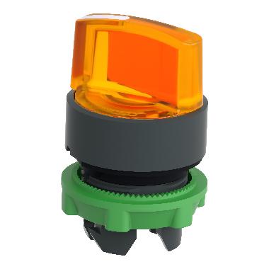 Testa selettore luminoso - 2 posizione D.22 - arancione- per LED universale - SCHNEIDER ELECTRIC ZB5AK1253 product photo Photo 05 3XL