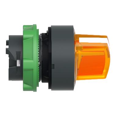 Testa selettore luminoso - 2 posizione D.22 - arancione- per LED universale - SCHNEIDER ELECTRIC ZB5AK1253 product photo Photo 08 3XL