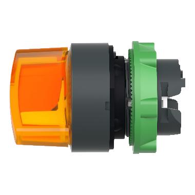 Testa selettore luminoso - 2 posizione D.22 - arancione- per LED universale - SCHNEIDER ELECTRIC ZB5AK1253 product photo Photo 09 3XL