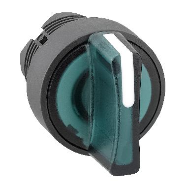 Testa selettore luminoso - 3 posizioni D.22 - verde- per LED universale - SCHNEIDER ELECTRIC ZB5AK1333 product photo Photo 01 3XL