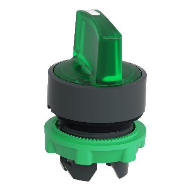 Testa selettore luminoso - 3 posizioni D.22 - verde- per LED universale - SCHNEIDER ELECTRIC ZB5AK1333 product photo Photo 05 3XL