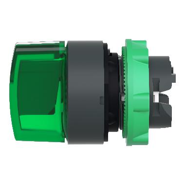 Testa selettore luminoso - 3 posizioni D.22 - verde- per LED universale - SCHNEIDER ELECTRIC ZB5AK1333 product photo Photo 09 3XL