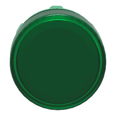Testa lampada spia D.22 - circolare - gemma liscia verde- per LED universale - SCHNEIDER ELECTRIC ZB5AV033 product photo Photo 06 3XL