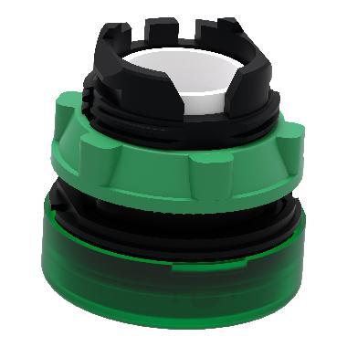 Testa lampada spia D.22 - circolare - gemma liscia verde- per LED universale - SCHNEIDER ELECTRIC ZB5AV033 product photo Photo 07 3XL