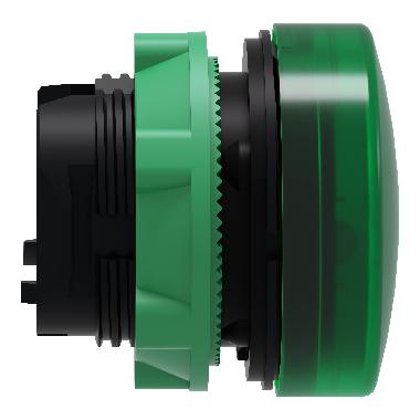 Testa lampada spia D.22 - circolare - gemma liscia verde- per LED universale - SCHNEIDER ELECTRIC ZB5AV033 product photo Photo 08 3XL