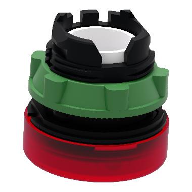 Testa lampada spia D.22 - circolare - gemma liscia rossa- per LED universale - SCHNEIDER ELECTRIC ZB5AV043 product photo Photo 07 3XL