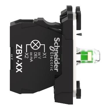 Corpo per lampada spia - ZB5 - LED universale - 24 Vac/dc- D.22 - SCHNEIDER ELECTRIC ZB5AVB1 product photo Photo 08 3XL
