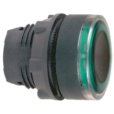 Testa pulsante luminoso D.22 - verde- per LED universale - SCHNEIDER ELECTRIC ZB5AW933 product photo Photo 01 3XL