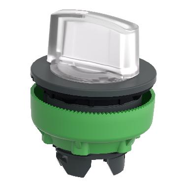 Testa selettore luminoso bianco 2 posizioni D.30 - per LED universale - SCHNEIDER ELECTRIC ZB5FK1213 product photo Photo 03 3XL