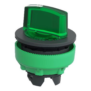 Testa selettore luminoso verde 2 posizioni D.30 - filopannello  - per LED universale - SCHNEIDER ELECTRIC ZB5FK1233 product photo Photo 05 3XL
