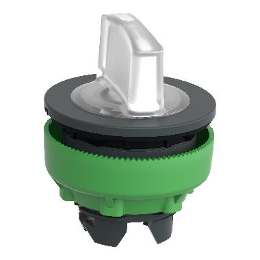Testa selettore luminoso bianco 3 posizioni - filopannello - D.30- per LED universale - SCHNEIDER ELECTRIC ZB5FK1313 product photo Photo 03 3XL