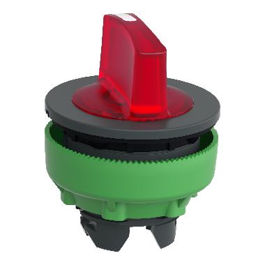 Testa selettore luminoso rosso 3 posizioni -filopannello-D.30- per LED universale - SCHNEIDER ELECTRIC ZB5FK1343 product photo Photo 03 3XL