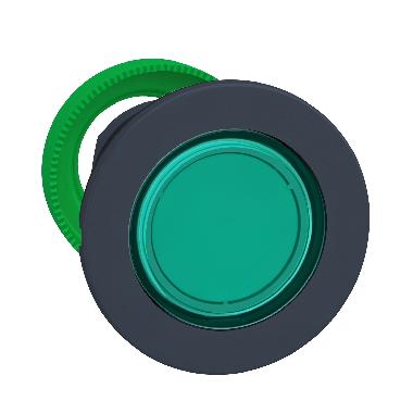 Harmony XB5, testa lampada spifilopannellopannello Antimicrobico, verde D.30, in plastica- per LED universale - SCHNEIDER ELECTRIC ZB5FV033 product photo Photo 01 3XL