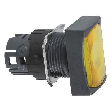 Testa pulsante luminoso rettangolare D.16 - filoghiera - giallo - SCHNEIDER ELECTRIC ZB6DW5 product photo Photo 01 3XL