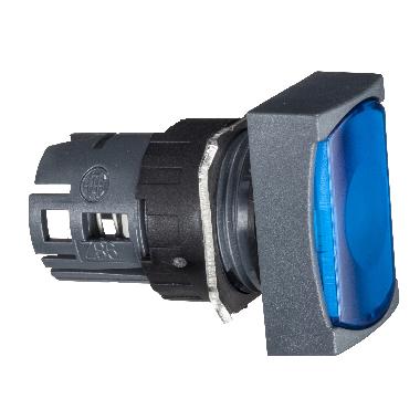 Testa pulsante luminoso rettangolare D.16 - filoghiera - blu - SCHNEIDER ELECTRIC ZB6DW6 product photo Photo 01 3XL