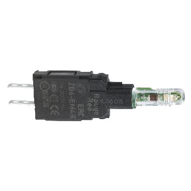 Corpo lampada spia - ZB6 - LED integrato rosso - 230-240 V - SCHNEIDER ELECTRIC ZB6EM4B product photo Photo 01 3XL