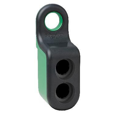 Pulsantiera mobile - 2 fori - in plastica verde - SCHNEIDER ELECTRIC ZBRM22 product photo Photo 01 3XL