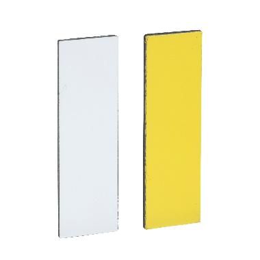 Etichetta neutra 8 x 27mm porta Etichetta 30 x 40mm -bianca + gialla s/marc. - [prezzo per 100 pz] - SCHNEIDER ELECTRIC ZBY0102 product photo Photo 01 3XL