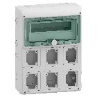 QUADRO IP65 KAEDRA 12+1 MODULO 6 PRESE INCASSO - SCHNEIDER ELECTRIC 10366 product photo