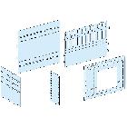 Segregazione attacchi anteriori MTZ2 - SCHNEIDER ELECTRIC LVS04861 product photo