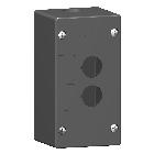 Pulsantiera vuota ambienti aggressivi - nero - 2 fori - 2 fori - SCHNEIDER ELECTRIC XALG02 product photo