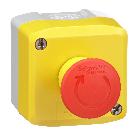 Pulsantiera gialla - 1 fungo emergenza rosso D.40 girare per sbloccare 2NC - SCHNEIDER ELECTRIC XALK178FH7 product photo