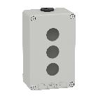 Pulsantiera in metallo grigia  M20 3 fori 22MM 80X130X51,5 UL CSA - SCHNEIDER ELECTRIC XAPD2203 product photo
