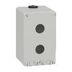 Pulsantiera in metallo grigia  M20 2 fori 22MM 80X130X77 UL CSA - SCHNEIDER ELECTRIC XAPD2502 product photo