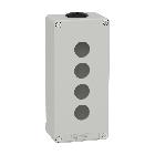 Pulsantiera in metallo grigia  M25 4 fori 22MM 80X175X51,5 UL CSA - SCHNEIDER ELECTRIC XAPD3204 product photo