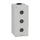 Pulsantiera in metallo grigia  M25 3 fori 22MM 80X175X77 UL CSA - SCHNEIDER ELECTRIC XAPD3503 product photo