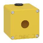 Pulsantiera gialla per arresto di emergenza M20 1 foro 22MM 80X80X77 UL CSA - SCHNEIDER ELECTRIC XAPK1501 product photo