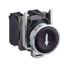 Pulsante nero D.22  - filoghiera ad impulso - C/IND. FRECCIA GIA'  - 1NO - SCHNEIDER ELECTRIC XB4BA3351 product photo