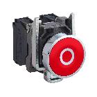 Pulsante rosso D.22  - filoghiera ad impulso - 1 NC - SCHNEIDER ELECTRIC XB4BA4322 product photo