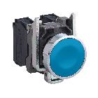 Pulsante blu D.22  - filoghiera - ad impulso - 1NO - SCHNEIDER ELECTRIC XB4BA61 product photo