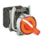 Selettore luminoso arancione D.22  - 2 posizioni - 24Vac/dc - 1NO+1NC- LED universale - SCHNEIDER ELECTRIC XB4BK125B5 product photo