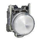 Lampada spia D.22  - IP65 - bianca - LED integrato - 24-120V - ATEX - SCHNEIDER ELECTRIC XB4BVBG1EX product photo