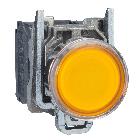 Pulsante luminoso gialloD.22 - filoghiera ad impulso - 250V - 1NO+1NC - SCHNEIDER ELECTRIC XB4BW3565 product photo