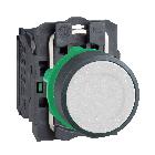 Pulsante completo sporgente bianco D.22 ad impulso 1 NO senza marcatura - SCHNEIDER ELECTRIC XB5AA11 product photo