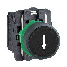 Pulsante nero D.22 - filoghiera ad impulso - 1NO - SCHNEIDER ELECTRIC XB5AA3351 product photo