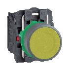 Pulsante giallo NO+NC ghiera grigia - SCHNEIDER ELECTRIC XB5AA55C0 product photo