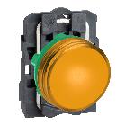 Lampada spia completa D.22 - IP65 - gialla - LED universale - 230Vacac - SCHNEIDER ELECTRIC XB5AVM5 product photo
