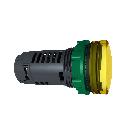 Lampada spia monoblocco gialla D.22 con LED integrato 230Vac - SCHNEIDER ELECTRIC XB5EVM8 product photo