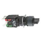 Selettore nero D.16 - leva - 3 posizioni - 1NO+1NC - SCHNEIDER ELECTRIC XB6AD235B product photo
