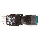 Pulsante luminoso verde D.16 - filoghiera ad impulso - 24V - 1NO+1NC - SCHNEIDER ELECTRIC XB6AW3B5B product photo