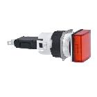 Lampada spia quadrata D.16 - IP65 - rossa - LED integrato - 24V - SCHNEIDER ELECTRIC XB6CV4BB product photo